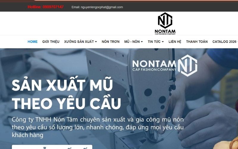 Nón Tâm – Đơn vị may nón theo yêu cầu hàng đầu Việt Nam