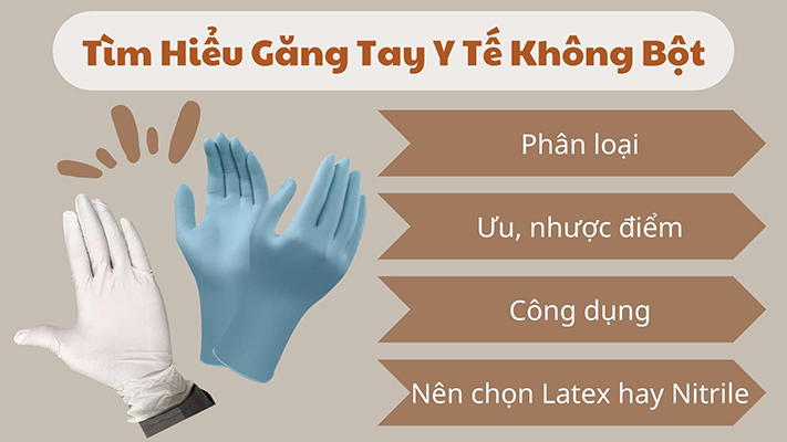 ưu điểm của găng tay cao su y tế nitrile không bột