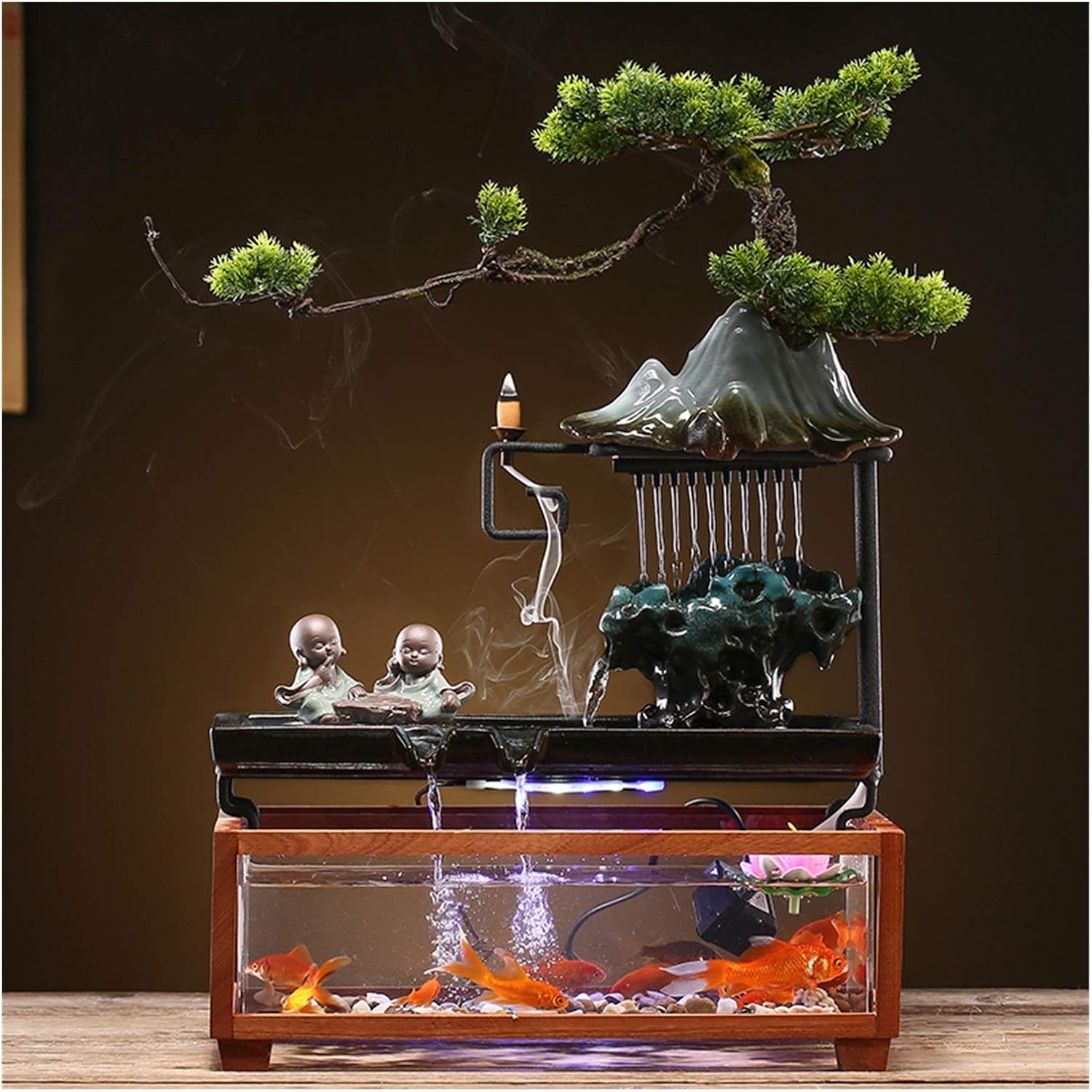 Bể phong cách thác nước mini
