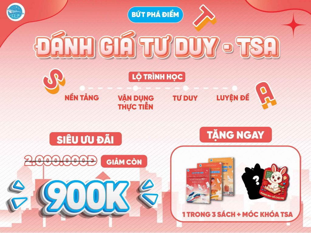 Khóa luyện đề ôn thi đánh giá tư duy