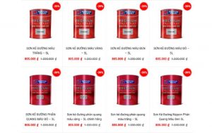 Bảng giá sơn vạch kẻ đường tại Hà Nội chi tiết