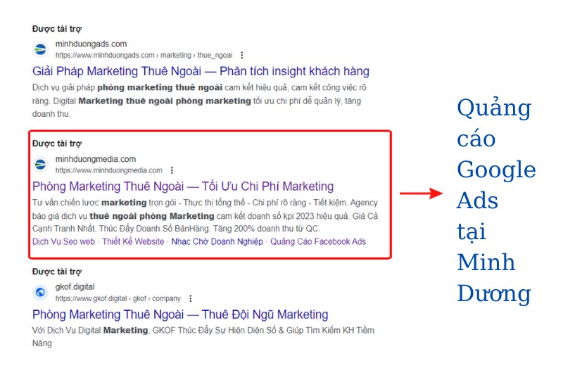 Điểm khác biệt của dịch vụ nhận chạy quảng cáo Google tại Minh Dương Media