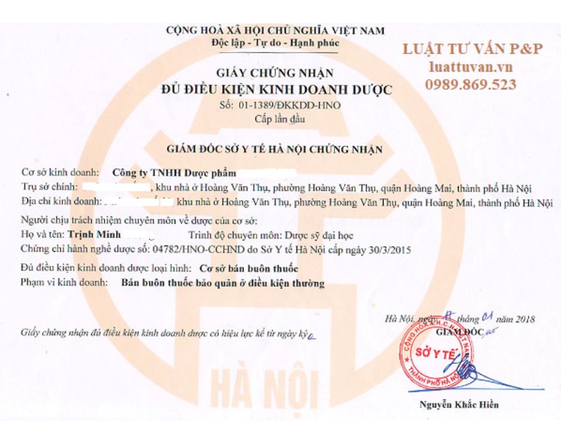 Đầy đủ điều kiện pháp lý và giấy phép kinh doanh